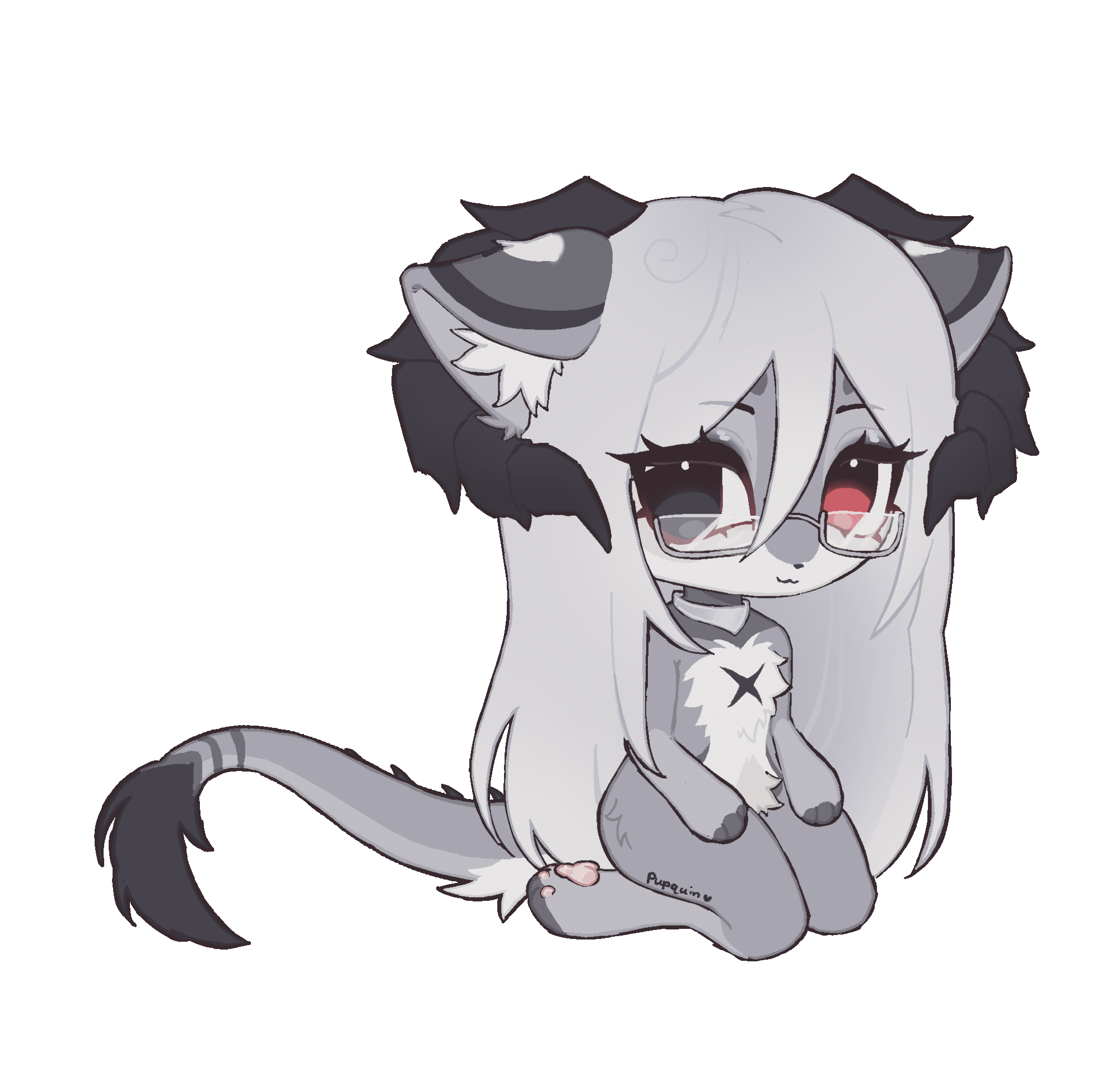 tail wag, char: yuyuco