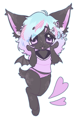 flat, char: morbiddollie